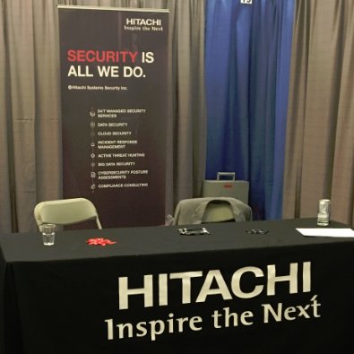 HitachiSysSec's tweet image. At #WCISC today? Come by our booth and say hi to Jamie!