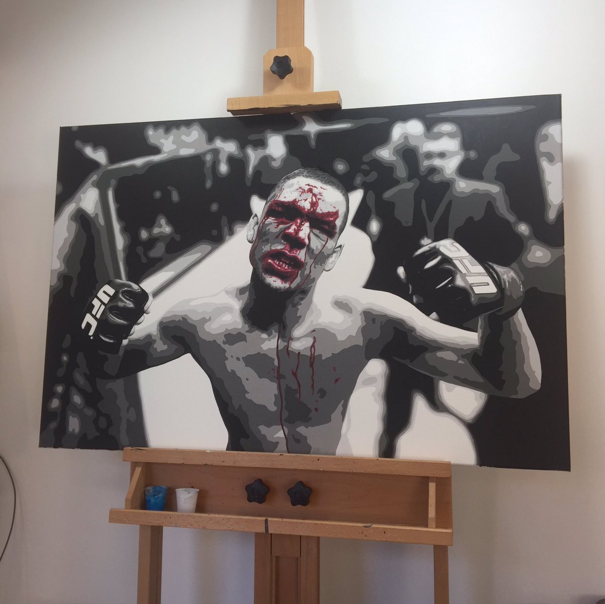RossBainesArt's tweet photo. Apparently talks are taking place for Nate to return at #UFC227 https://t.co/2NOQf7oeuy