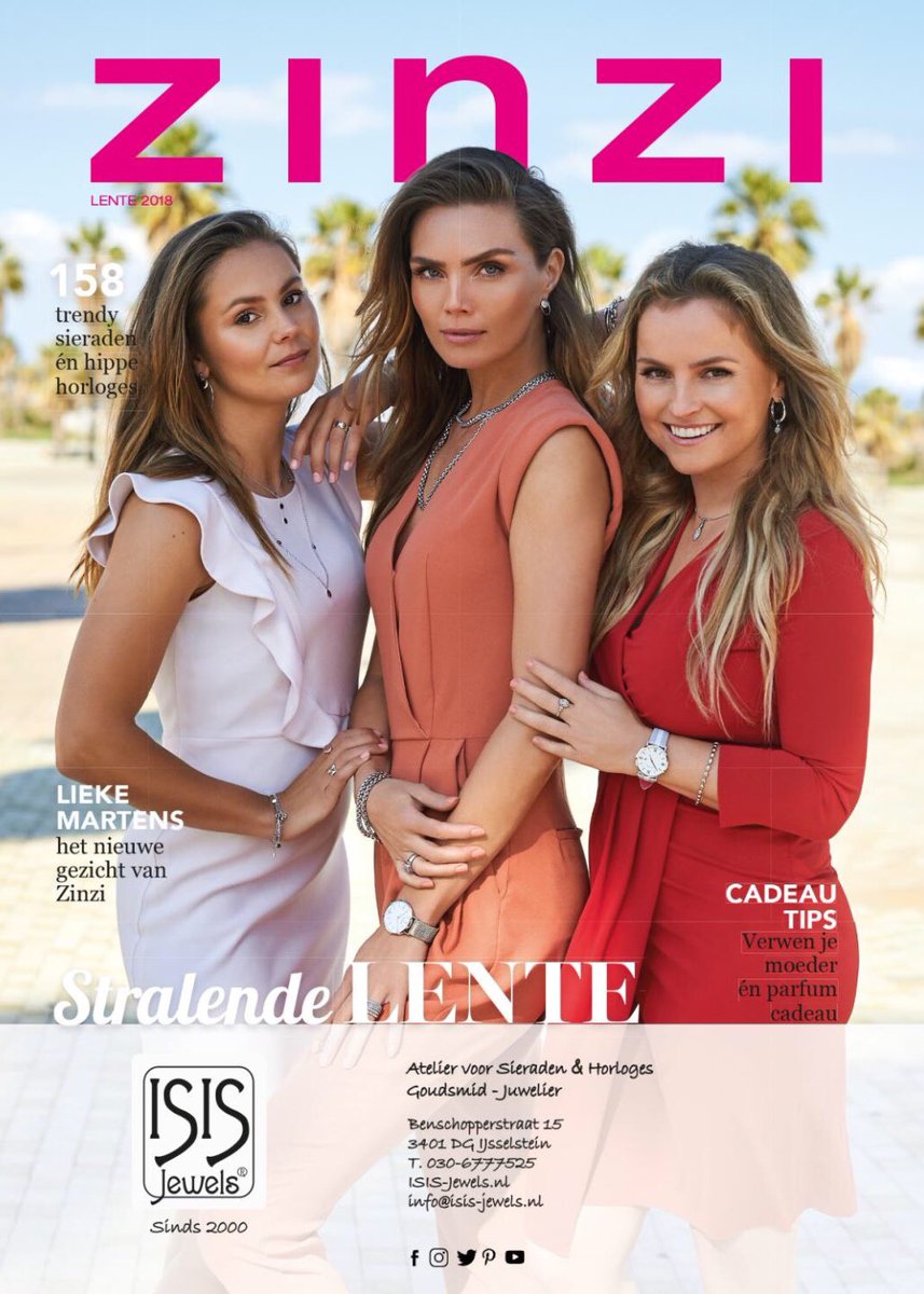 ISISJewels's tweet photo. Yes, de nieuwe folder van ZINZI boordevol prachtige sieraden en horloges, is uit! Bekijk de folder nu online morgen valt hij op je deurmat. Enjoy!

#zinzi #lente #folder2018 #nieuwesieraden #horloges #moederdag #juwelier #ISISJewels #IJsselstein #Utrecht

https://t.co/AgVMUkQKA4 https://t.co/2i1xvoNqm2