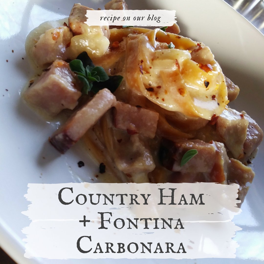 AestheteKitchen's tweet photo. For supper: Country Ham + Fontina Carbonara
#Recipe on the blog: https://t.co/O0PRRE5QJW
#prospectkitchen #adk #adirondacks #eatlocal https://t.co/nVsVZnAabh