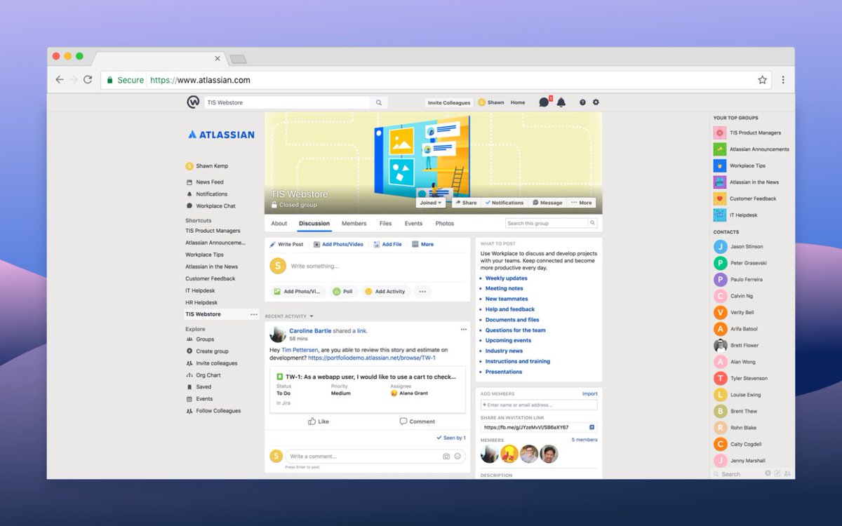 Atlassian tweet media
