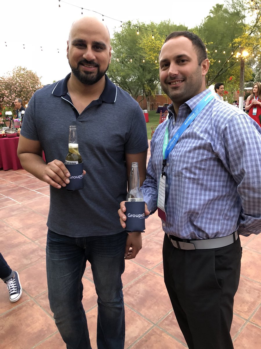 Having a few beers with <a href="/groupexnews/">GroupeX Solutions</a> at #WFSVision18