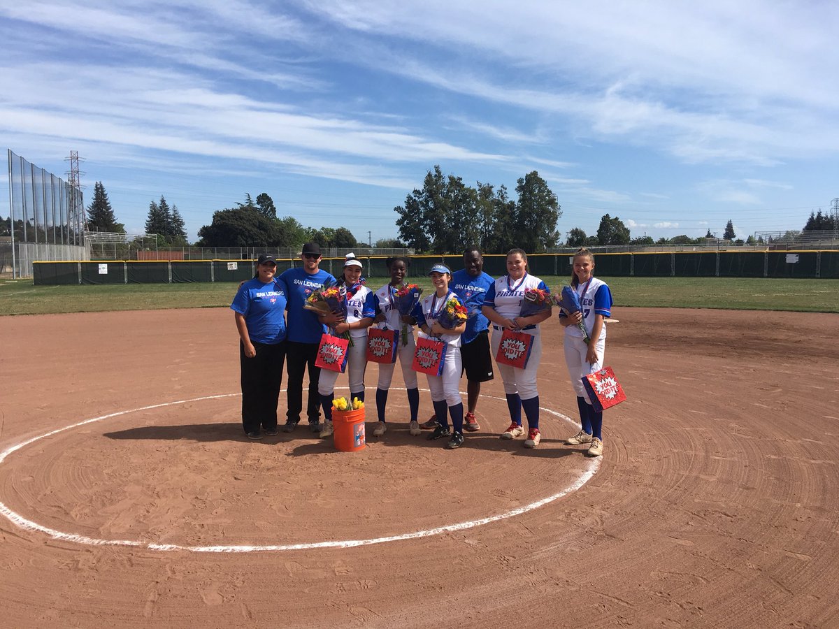 Senior Night for Pirate Softball!! Congratulations Mariah, Elianna, Aly, Abby, and Ashleigh!!