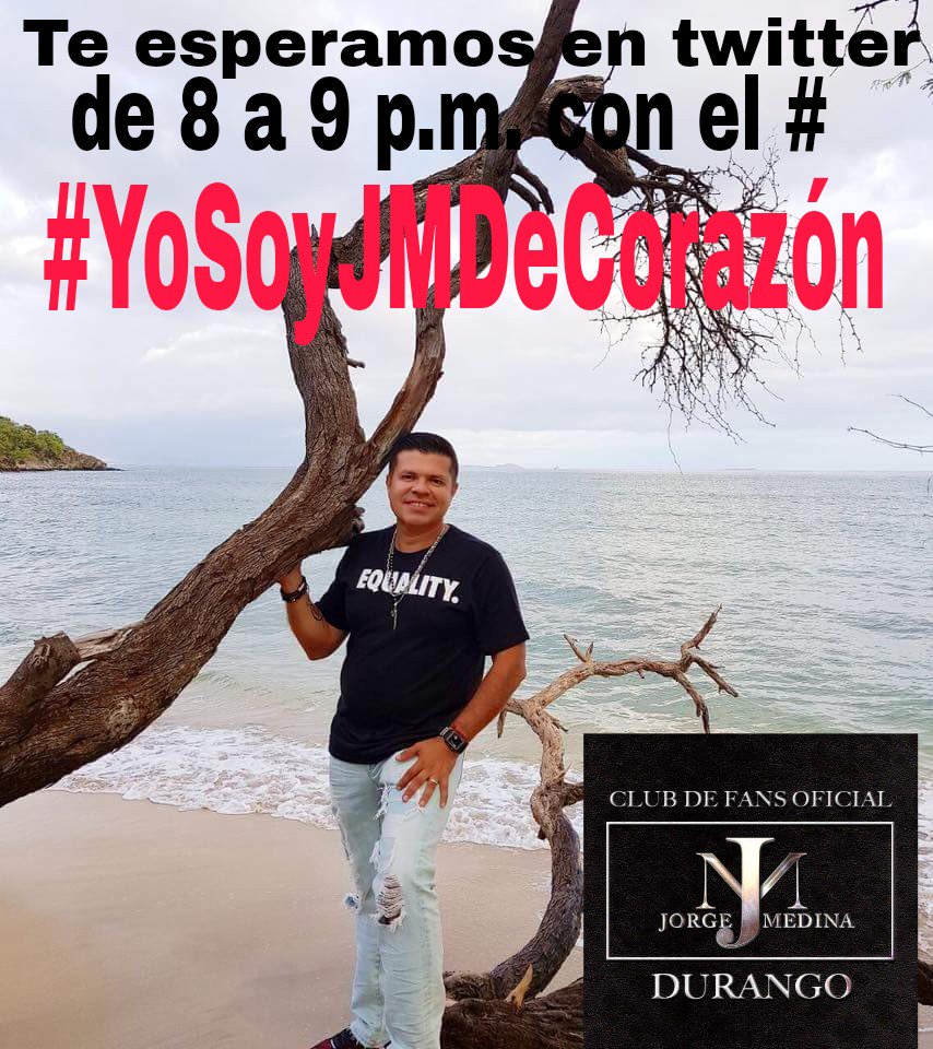MedinaMisraim's tweet photo. Apoyanos en Twitter en punto de las 8:00 pm (hora centro) ⏰📲 con el hashtag ⤵ #YoSoyJMDeCorazón y seamos tendencia juntos 🎉 en apoyo a #JorgeMedina 💙 https://t.co/I0M0vwmNcn