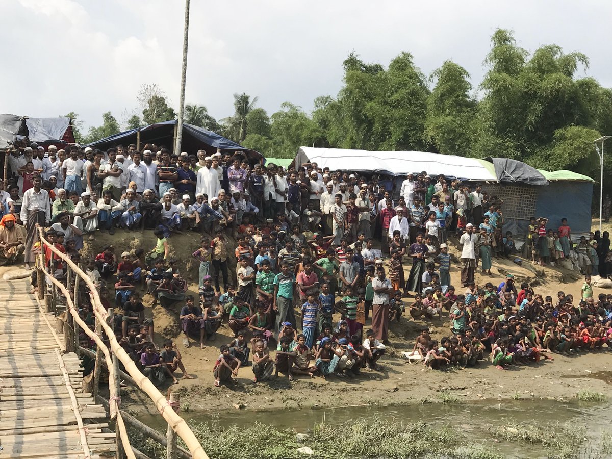 After meeting Rohingya refugees in Bangladesh &amp; seeing the homes they fled in Myanmar, Security Council members call for conditions that allow refugees' safe return bit.ly/2JKclDU