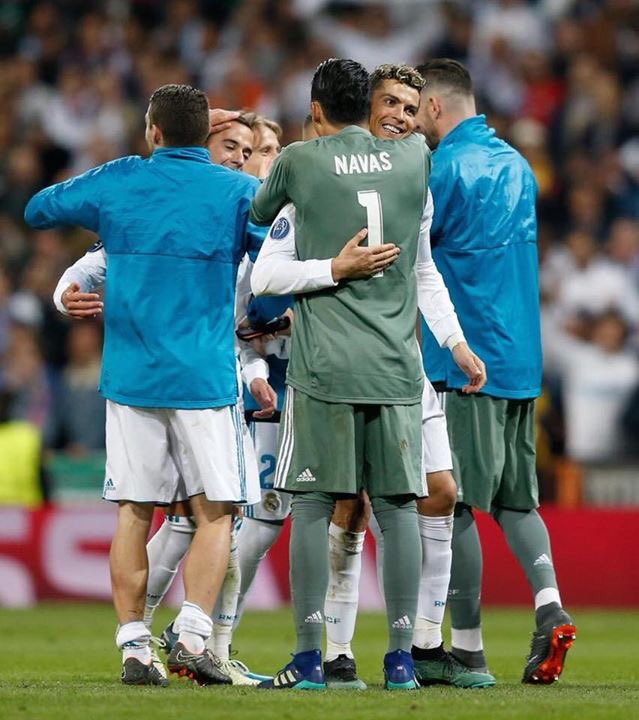 NavasKeylor's tweet photo. Felices por llegar a la final #HalaMadrid https://t.co/twZ4IxaStK