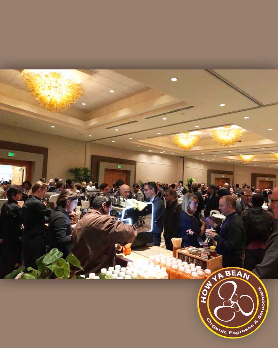 howyabean's tweet photo. Our wonderful client took these today and sent them to us — The Bean Team at the San Jose Marriot/Convention Center putting it all out there to delight our client’s Guests and MAKE OUR CLIENT SHINE! ✨🌟☀️🧡⭐️🧡☀️🌟✨ @SanJoseMarriott #F8 #HYBLove #HYByourROI https://t.co/1jm1HVb8C5