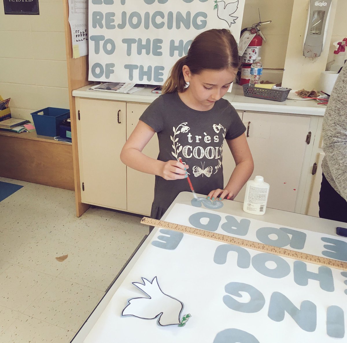 MissCPurcell's tweet photo. Preparing for tomorrow’s mass! @alcdsb_lady https://t.co/PczXZZMWWx