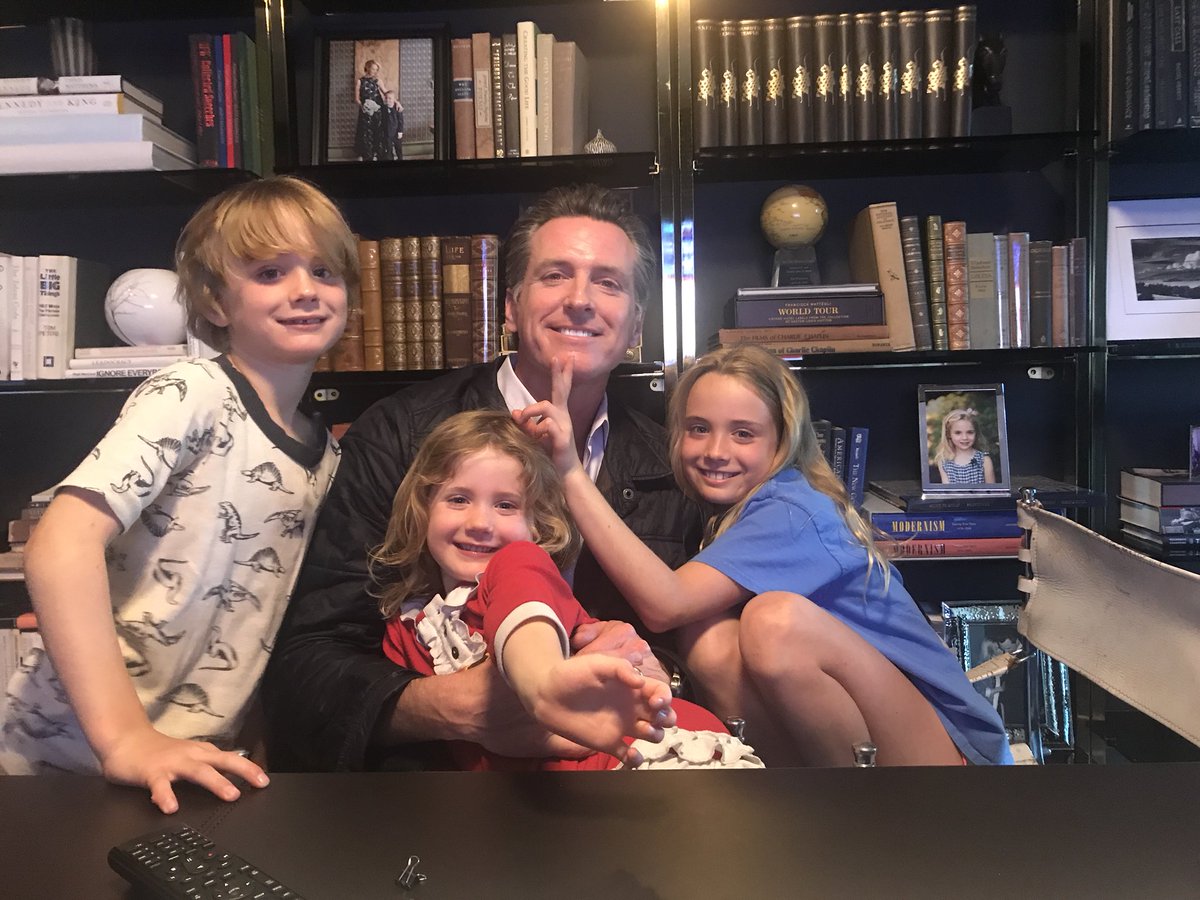 GavinNewsom's tweet image. Just finished up a Facebook live with the toughest interviewer I know -- my 8 year old daughter, Montana!!

Watch here! —&amp;gt; facebook.com/GavinNewsom/vi…