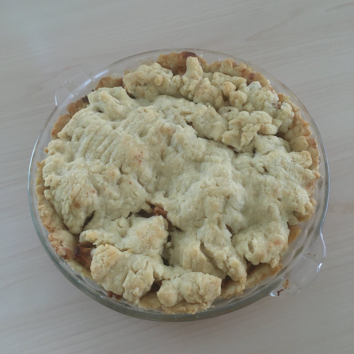 HokeCSU's tweet photo. This was Leorah’s first ever pie for the Hoke Lab #piebakeoff #applepie https://t.co/OMa14GbSys