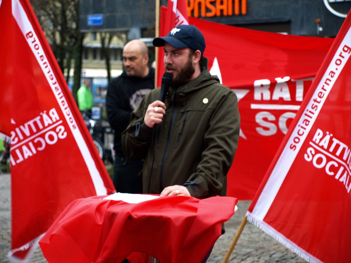 Socialistiskt första maj med Rättvisepartiet Socialisterna i Göteborg.