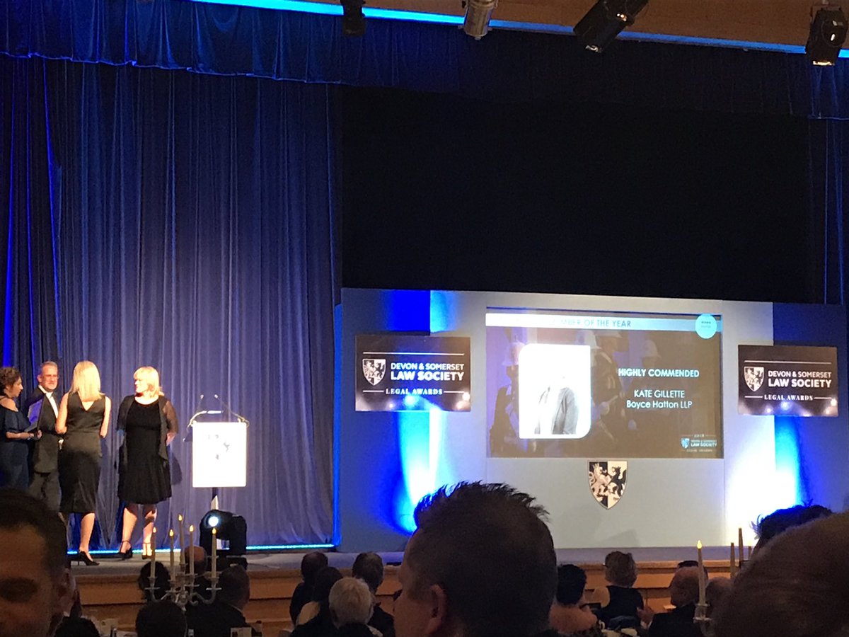 Congratulations to Kate Gillette from @BoyceHatton for your Highly Commended for Support Team Member of the Year award #DASLSLegalawards #thoroughlydeserved