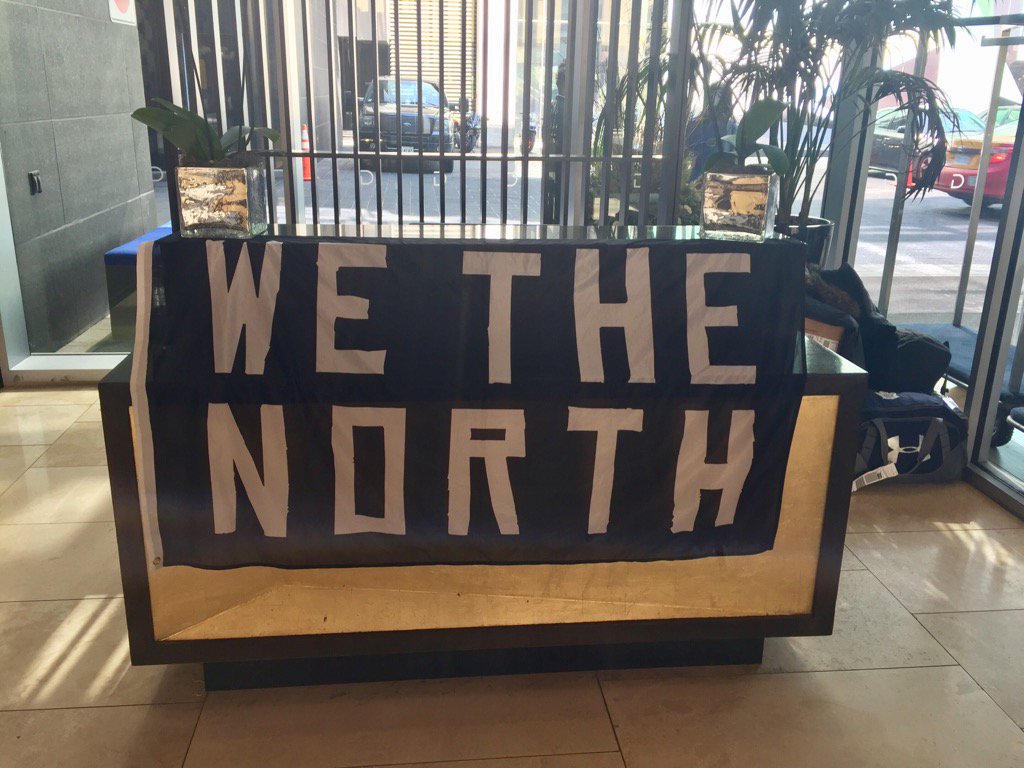EricBalchunas's tweet photo. Greetings from the Delta hotel in Toronto, where the concierge is pumped.. #GoRaptors ! https://t.co/dZ9o2mhy3w