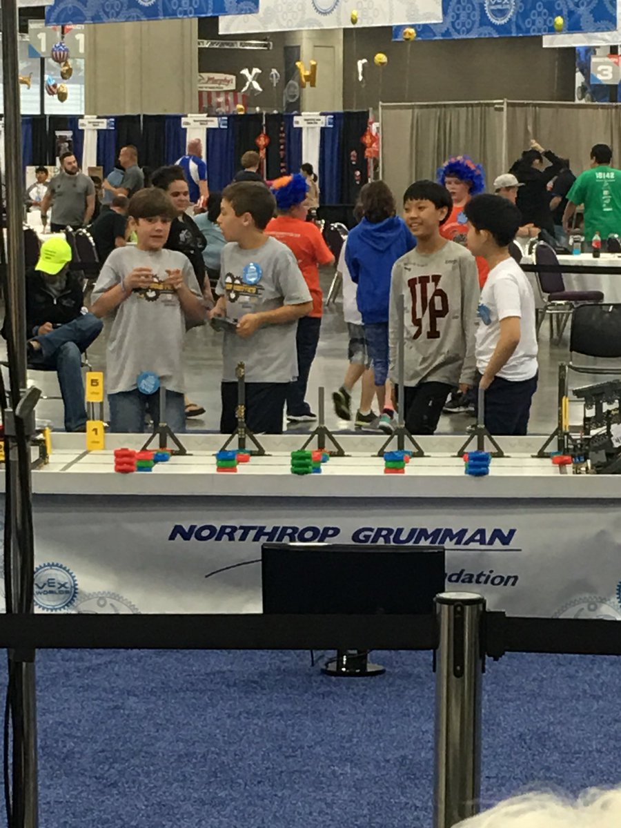 WynneInt's tweet photo. Vex IQ World Championship! What an amazing event! We are so very proud of the three WIS teams that have competed the last two days. Our students are part of the World’s best in robotics! https://t.co/ScZzY42Oii