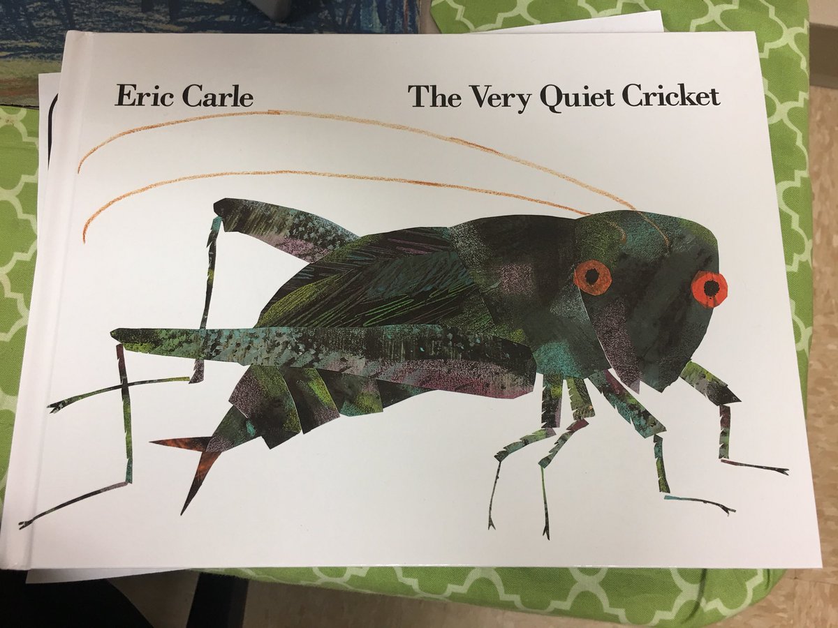 Room2RocksTRPS's tweet photo. Book Week in Room 2-The Very Quiet Cricket.  Our story map looks great. We are learning lots of facts too about crickets.  Did you know that only the male cricket makes a sound. We will share more facts about crickets. @Room2RocksTRPS #TRPSbookweek2018 #excellencebeginsTRPS https://t.co/6jb7DJWEjE