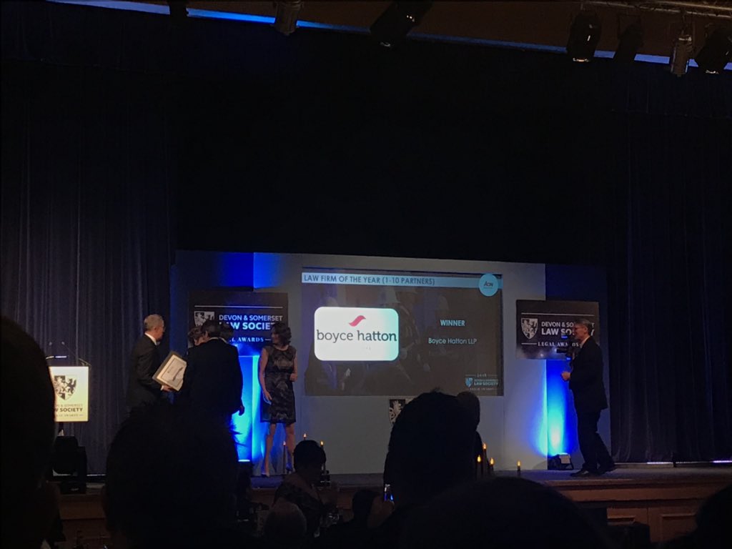 Winners!! Congratulations @BoyceHatton for your win! Law Firm of the Year (1-10 Partners) #DASLSLegalAwards