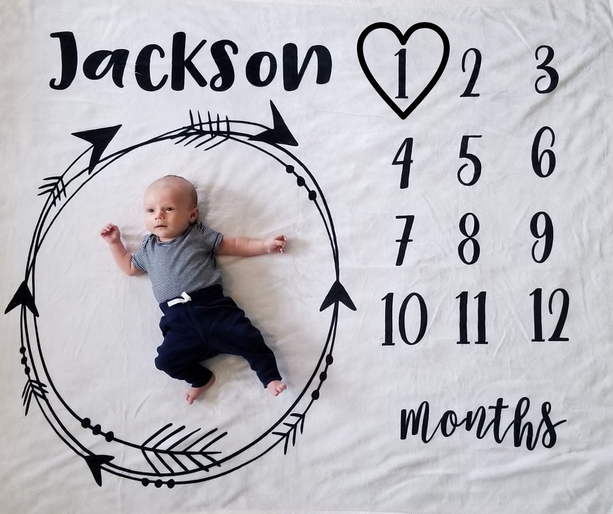 MrsDitmerHHS's tweet photo. Woah! One month old already....time is flying by! π #JacksonJay https://t.co/8ABRdqmhe9