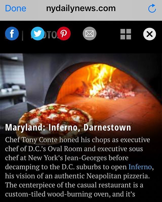 pizzeriainferno's tweet photo. So, who knew...the @nydailynews named Inferno the best pizza in Maryland! .
.
.
.
.
.
.
#bestpizzainmaryland #nydailynews #dailynews #newspaper #currentevents #readup #newyorkersknow #grateful #thankyou #neoneapolitan #infernopizzeria #infernopizzerianap… https://t.co/V863Ahi0Yo https://t.co/FQCzd1Uc4m