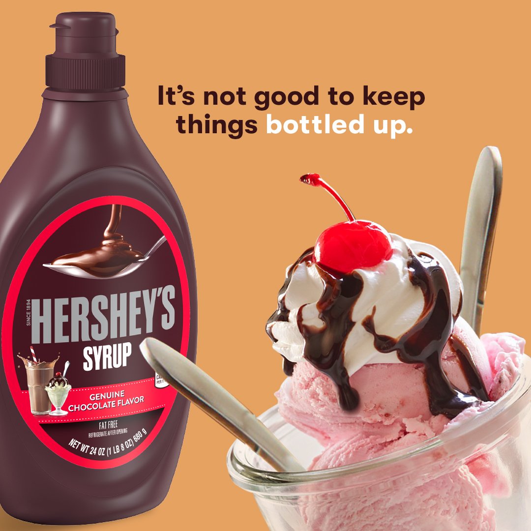 Hersheys's tweet photo. Feel more feels. Befriend more friends. Eat more...sundaes. #WelcomeHappy https://t.co/v8YcXmwhDp