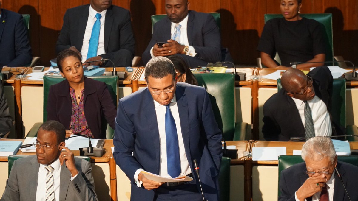 DrNormanDunn's tweet photo. “There are 33 known gangs in Montego Bay” - @AndrewHolnessJM #SOEUpdate #StatementToParliament https://t.co/h1AwAfOXxX