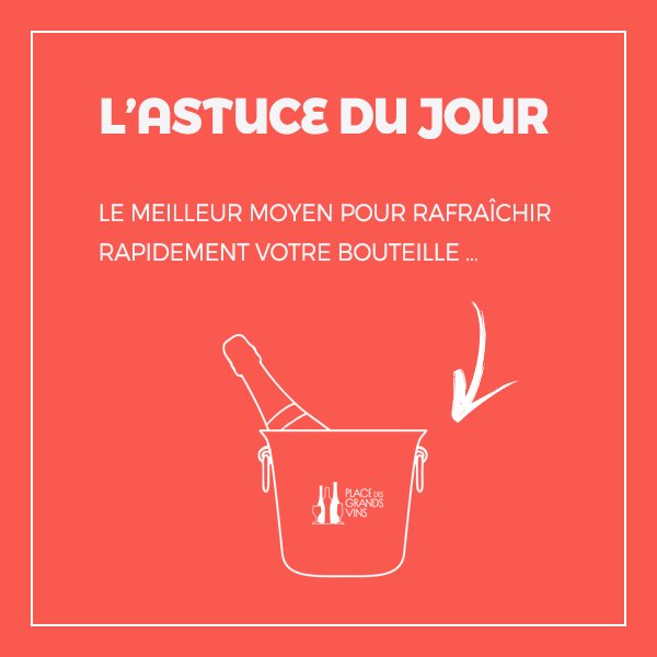 ❄ Un seau rempli de glaçons évidemment !