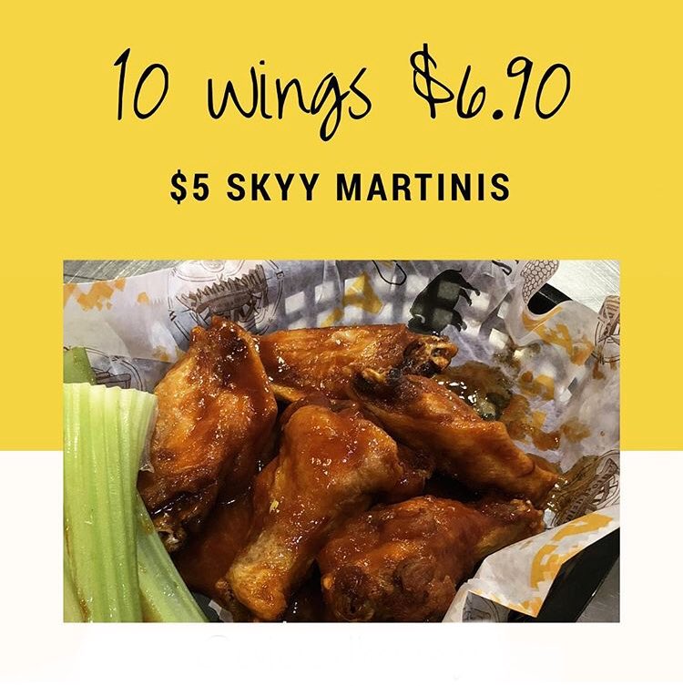 Wings &amp; Martini SPECIALS! <a href="/NBA/">NBA</a> &amp; <a href="/NHL/">NHL</a> playoffs all night #SRQ #Sarasota #SiestaKey #WINGS #beer