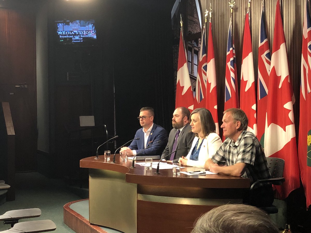 Proud to attend a press conference with NDP MPP Jennifer French to introduce her private men ber’s bill, 58: The Brunt and Kendall Act (Ensuring Safe Firefighter and Trainee Rescue Training). <a href="/opffa/">OPFFA</a> <a href="/iaff/">ivan alexander f.dez</a> <a href="/jennkfrench/">Jennifer French</a>