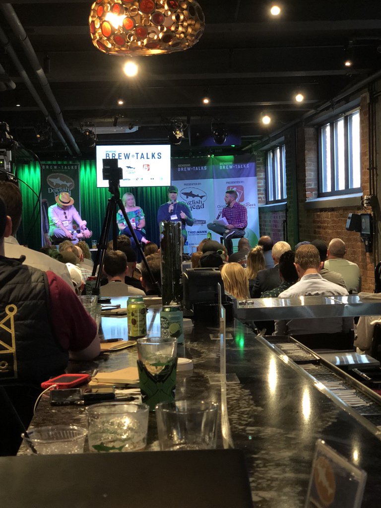 happycog's tweet image. We’re at the #craftbrewersconference sponsoring @Brewbound’s #BrewTalks alongside @dogfishbeer