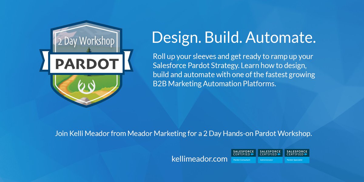 PardotGEEK's tweet photo. Looking for a hands-on workshop for Pardot? I'm hosting a two-day #pardot Bootcamp in Houston, Texas! Get in on early bird pricing! 
https://t.co/p7MQraVKJI https://t.co/JQyGqk2qfF