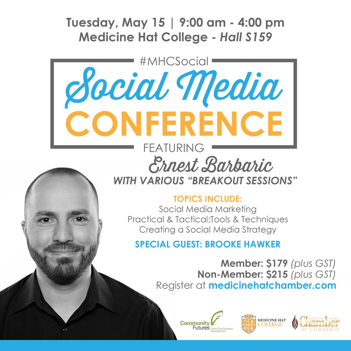 I hear there are still a few tickets available for the upcoming Social Media Conference, grab yours before they’re gone! 
#medhat #localbusiness #practical