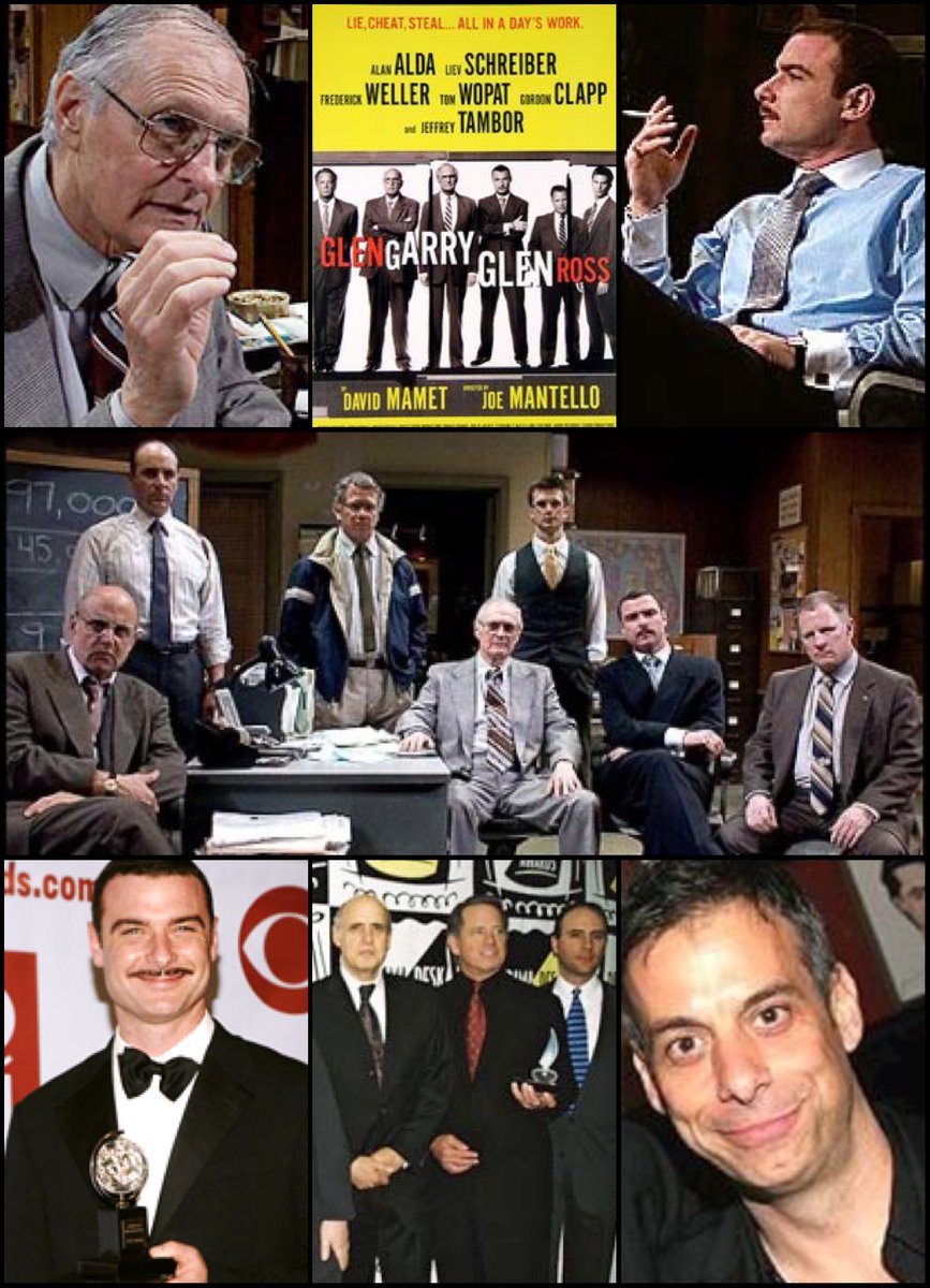 Glengarry Glen Ross starring @LievSchreiber, @alanalda, and @jeffreytambor opened on Broadway  13 years ago today! @TKTS