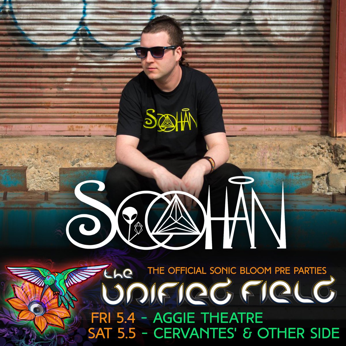 SONIC_BLOOM's tweet photo. @SoohanSoohan is playing both pre-parties this weekend! #SOOHAN #TheUnifiedField
#SONICBLOOM
Ft. Collins - May 4:
https://t.co/xgIDtQhv38
Denver - May 5:
https://t.co/yE3Lyxsm9A https://t.co/vpBfqQcYSi