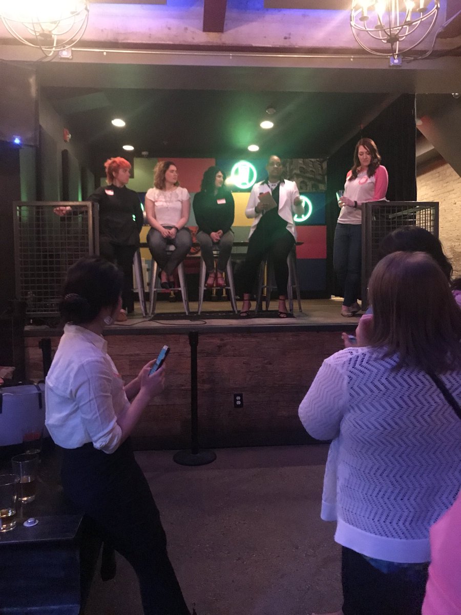 I am LOVING the @girldevelopit #philly career changer panel tonight! These panelists are incredible! #ptw18