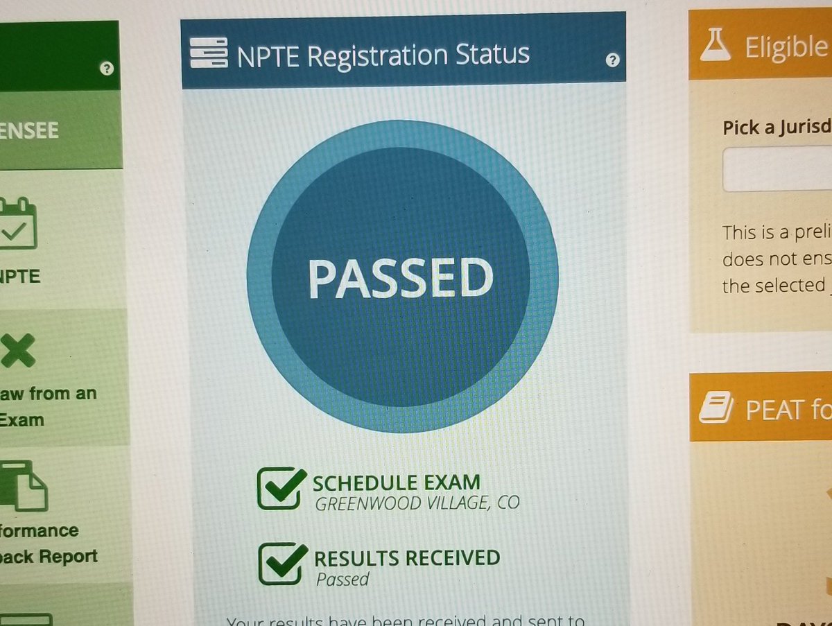 CPassarelliSPT's tweet photo. Woohoo! Can't believe I'm a #FreshPT. Goodbye to our #dptstudent days! #classof2018 @RegisDPT #npte #doctorcarol https://t.co/CbwFkluPj5