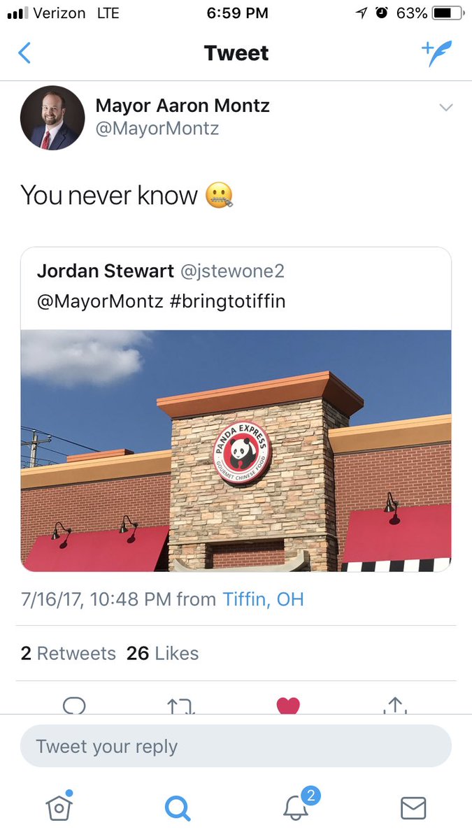 jstewone2's tweet photo. @MayorMontz It took a little longer than I had hoped, but still happy it’s coming and that you were able to deliver! #pandaforthewin https://t.co/1lmE6iomJw