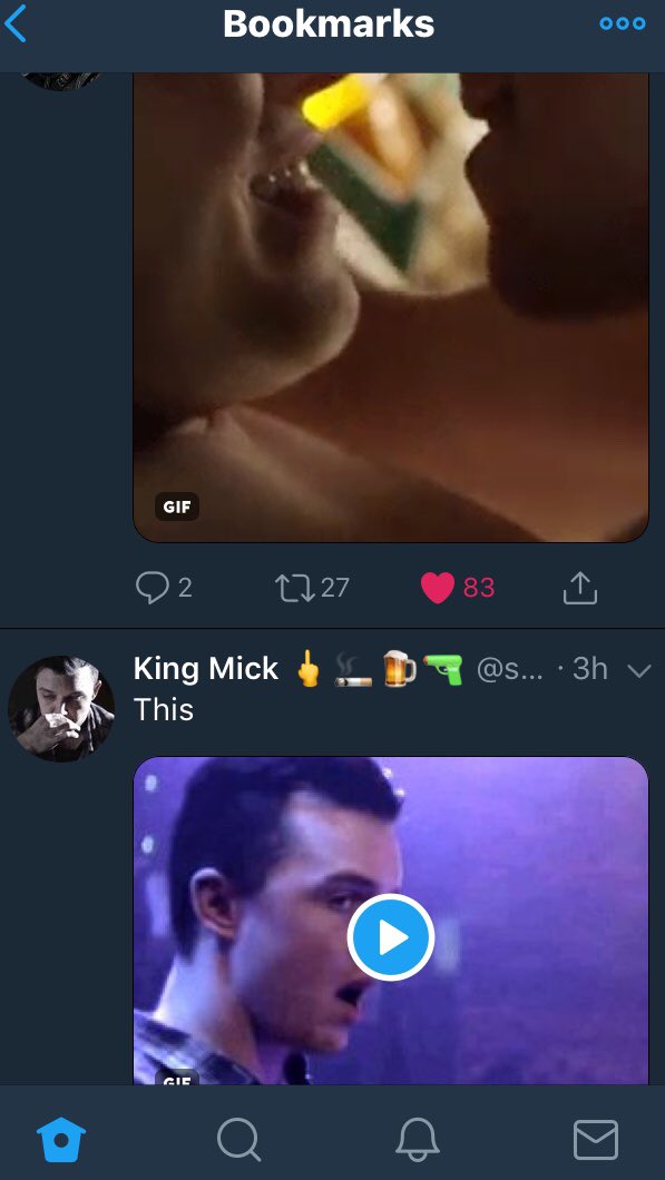 PastyMickMilko's tweet image. My bookmarks is all just gifs that you guys post that I like but have never been able to figure out have to save on to my phone 😆🤷🏻‍♂️♥️ I look at them all before I go to sleep #truestory #technologicallychallenged