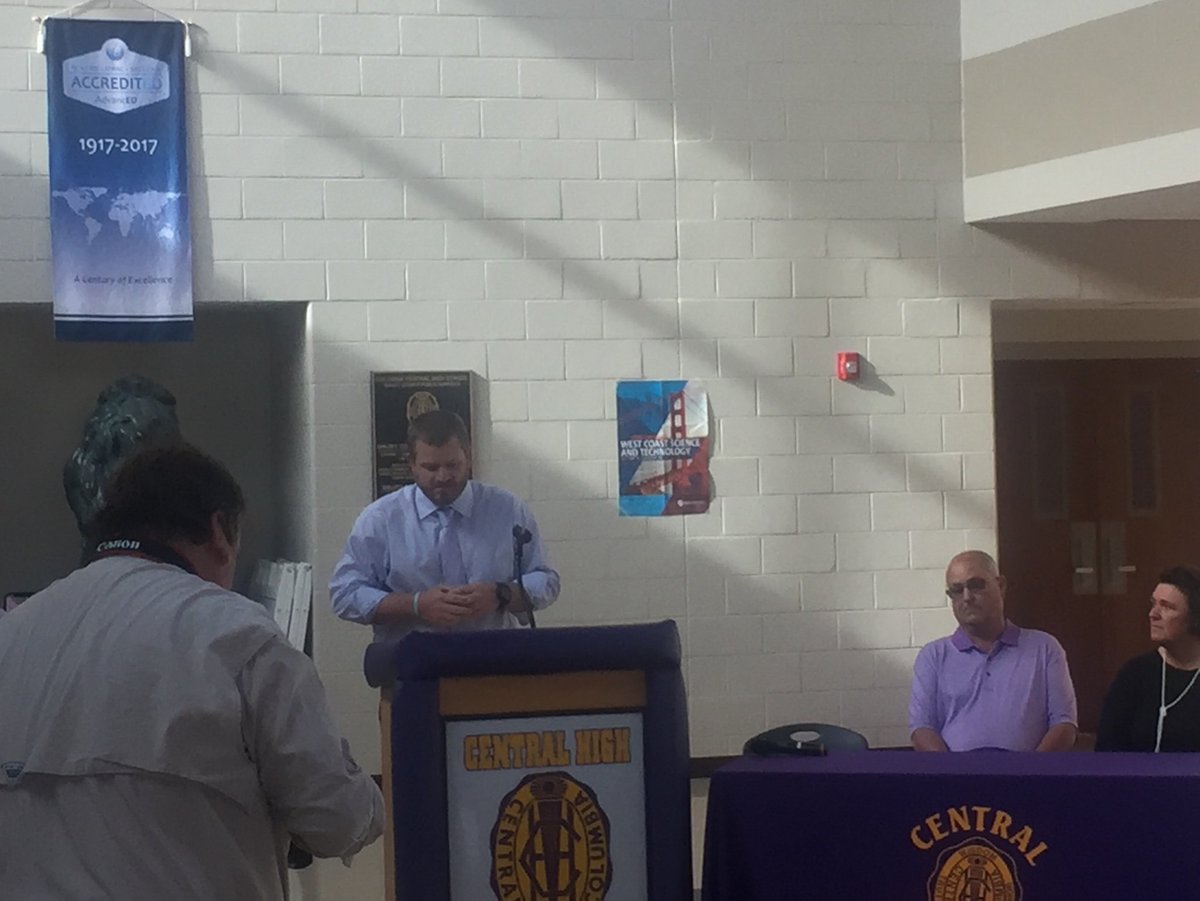 CHSLionNation's tweet photo. We are proud to welcome Nich Campbell to #LionNation as our new boys basketball coach. #PurpleReign https://t.co/5lGrmbPImO