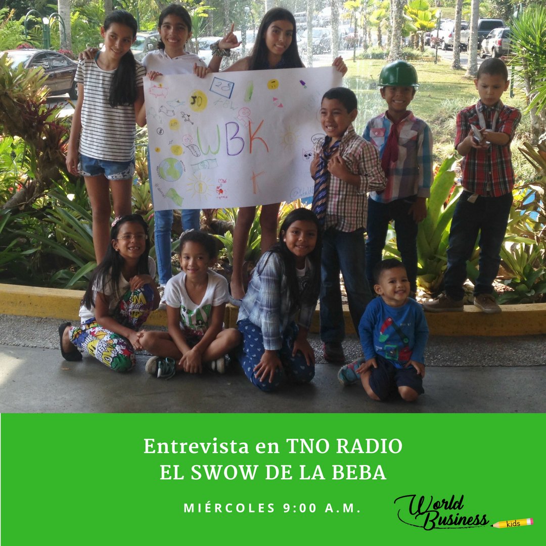 La invitación es para que sintonices mañana a las 9:00 a.m. EL SHOW DE LA BEBA por <a href="/TNOradio/">TNO NETWORK</a> para conversar un poco más acerca de nuestro proyecto <a href="/WBKIDSVE/">WORLD BUSINESS KIDS</a>