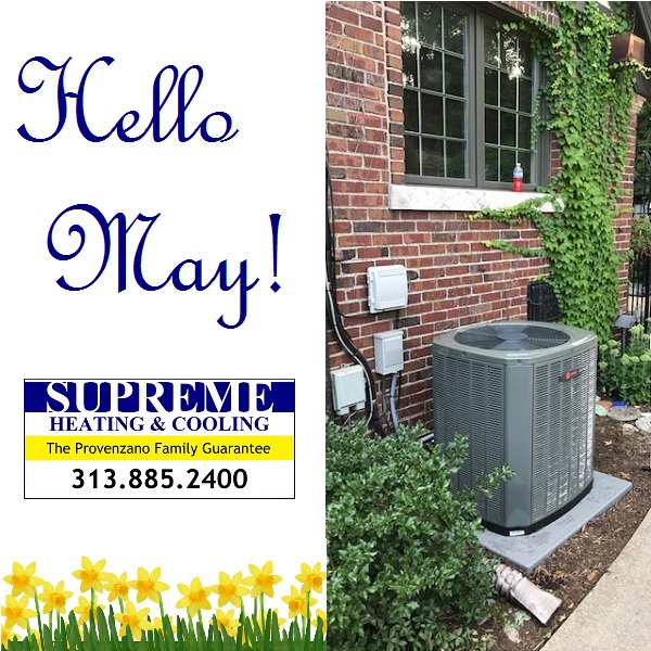 SUPREMEdetroit's tweet photo. #TipsTuesday
Now is a great time to change your air filter ...and schedule your air conditioning check to improve the efficiency of your system!
#HelloMay #Chapter5of12 #FirstDayOfMay ๐บ๐น๐ผ https://t.co/BQ1oCIdCot