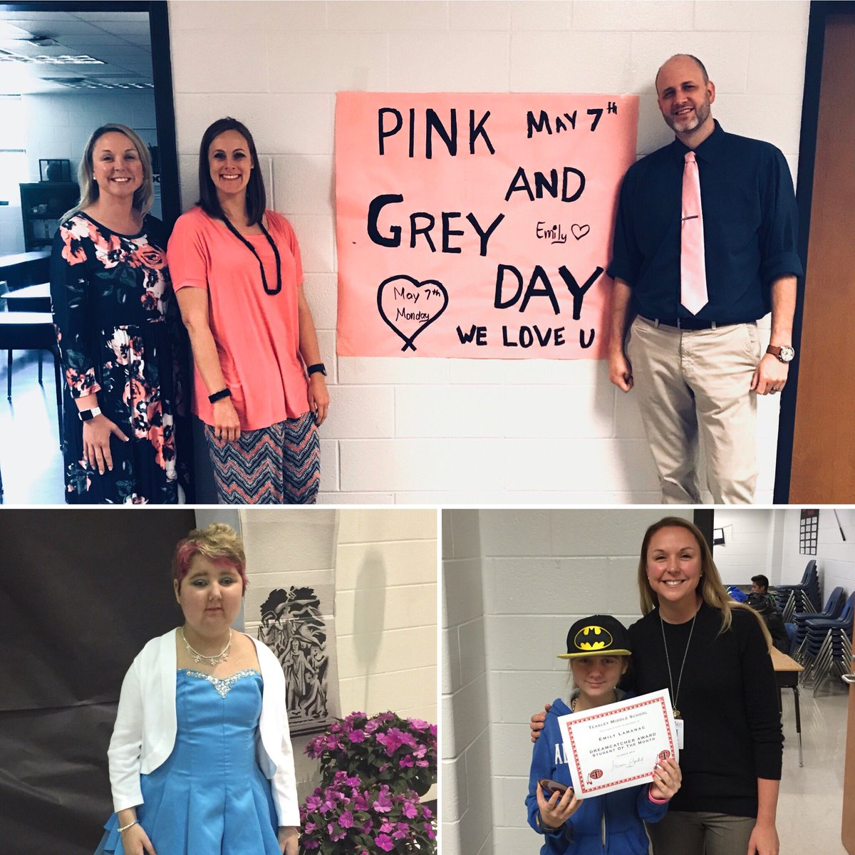 Please wear pink and/or grey on May 7th to honor Emily Lamanac and support Brain Cancer Awareness Month. <a href="/tmsinfo/">Tms Info</a>