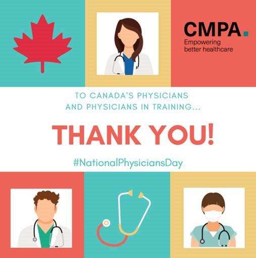 Happy #NationalPhysiciansDay! To the wonderful docs across Canada: We appreciate you! #DoctorsDay #cdnhealth #PhysiciansDay