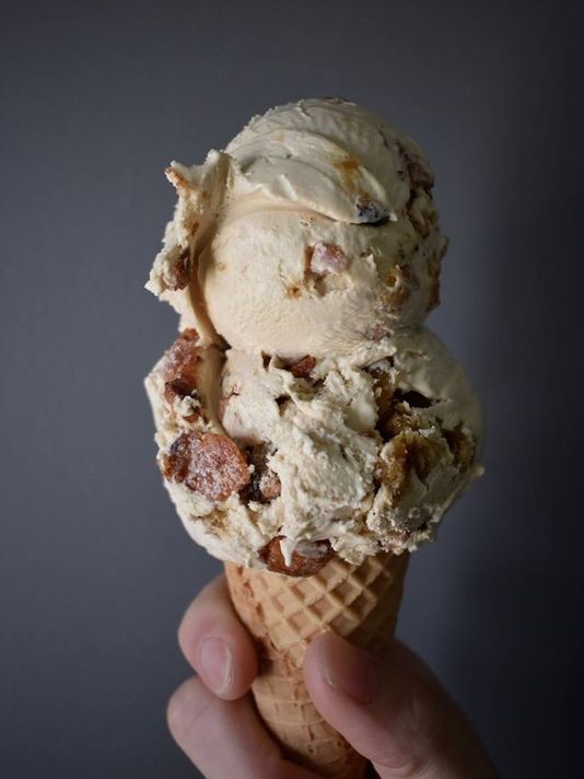 northjersey's tweet photo. Taylor ham (not pork roll) ice cream brings distinctly New Jersey flavor to Sussex County farm: 
https://t.co/3M8G0ZRuAi https://t.co/dw4WkJultk
