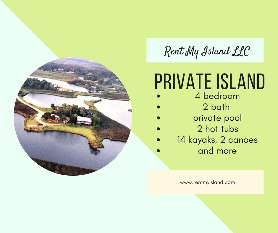 Summer vacations are just around the corner, rent this beautiful private island compound-Paradise Crystal River! Located in Crystal River Florida, it has 4 bedrooms (sleeps 8), 2 bathrooms, internet, and much more. 

Learn more about your island rentals bit.ly/2oo9DJR