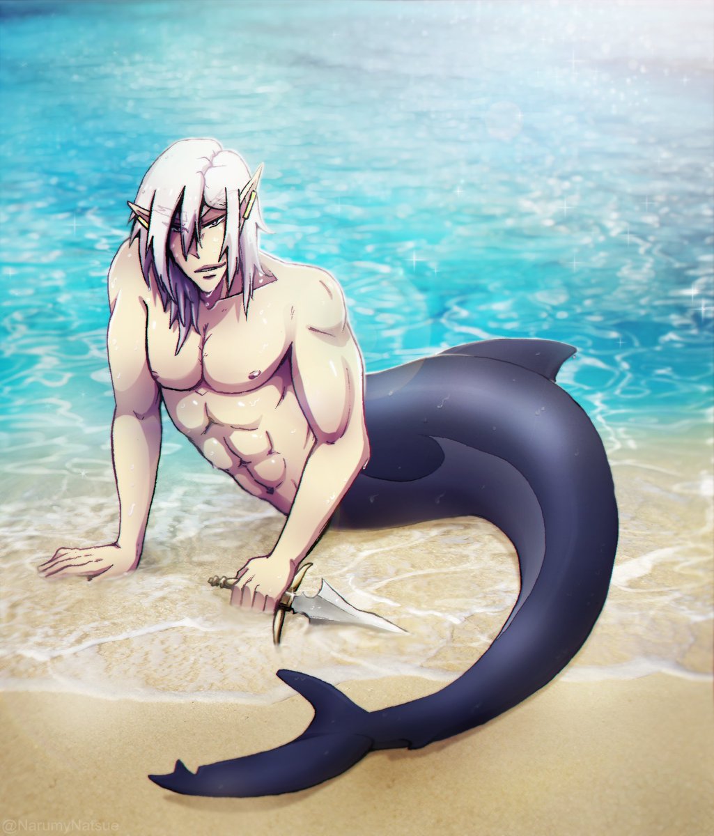 Esto cuenta como #redraw de un dibujo de 2015 (derecha) y como #mermay2018 👀✨
Es un bocetillo na' ma', que madrugo en 4 horas, juas.

#WeAreDragons #mermay <a href="/TheArtBond/">The Art Bond</a>