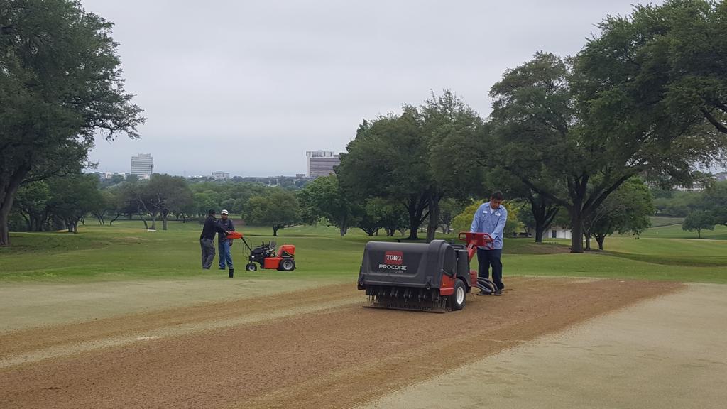 OHCCgcm's tweet photo. Too many processes happening this week to mention. All areas of the course are getting some love. https://t.co/Uc0F7jFe0D