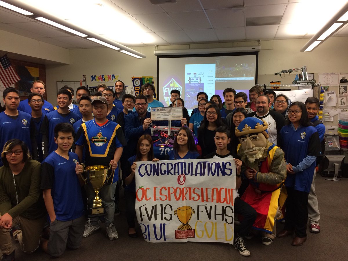 DrMorganSmith's tweet photo. Congratulations to the FV Esports Team on their OCC Championship and thank you to our many supporters! @pacificlife https://t.co/TrdC8JEktm