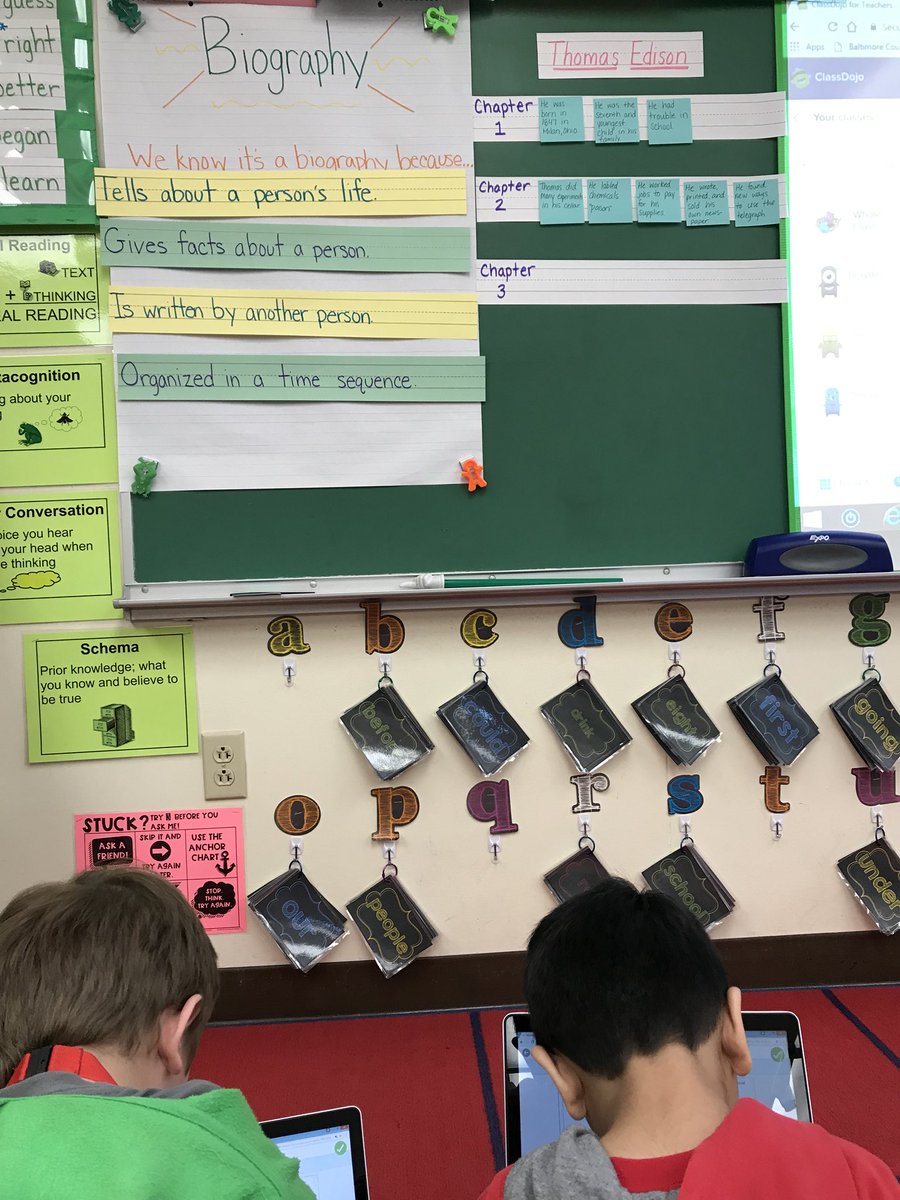 MrsSarigianis's tweet image. Using @Seesaw to record and share important events from Thomas Edison in our biography study #multipleresources #engaged #firstgrade @RedHouseRun