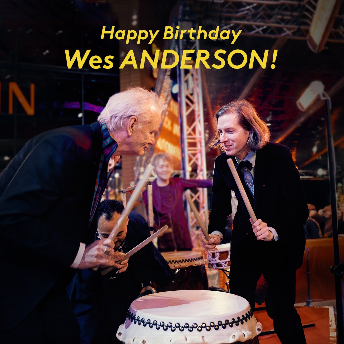 Happy birthday to wes anderson. we\d give him a puppy snap if we had one. 