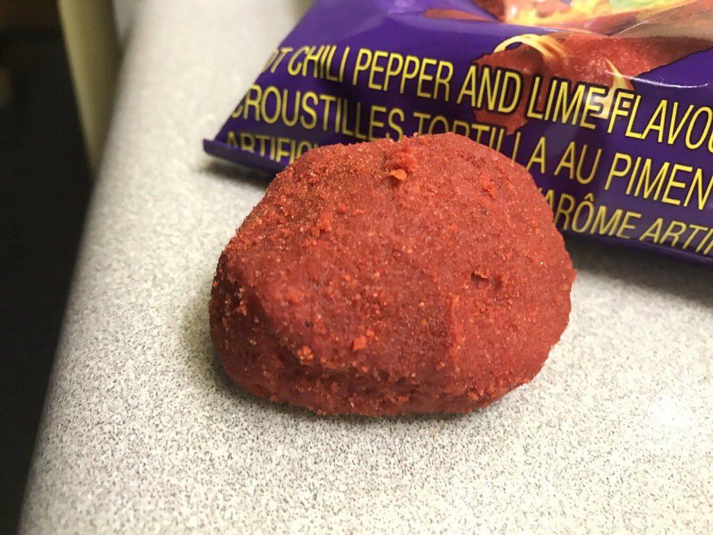 “Retweet this giant rock of takis powder for good luck”