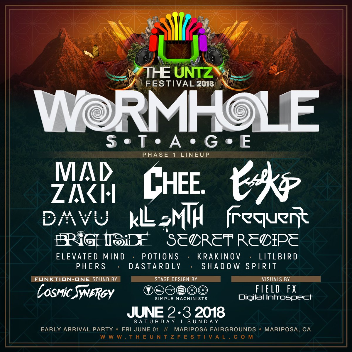 TheUntz's tweet photo. our official Bay Area pre-party for @TheUntzFestival with @eazybakedbeats @alejoedm @MilanoBeats hits #WormholeWednesday tomorrow night π
https://t.co/xMRBD4Bg7J
#CosmicSynergy #FunktionOne
1 month until our festival starts!!! β€οΈ #WormholeSFBayArea stage is stacked https://t.co/tAML54TfqM